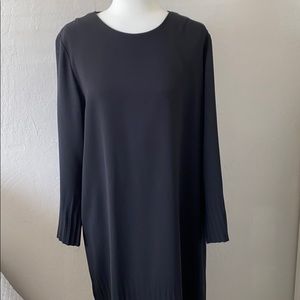 COS Black Long Sleeve Midi Dress